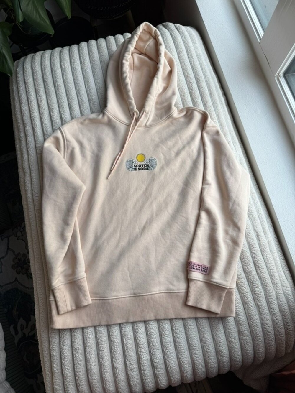 Scotch And Soda Tan Hoodie Size Small